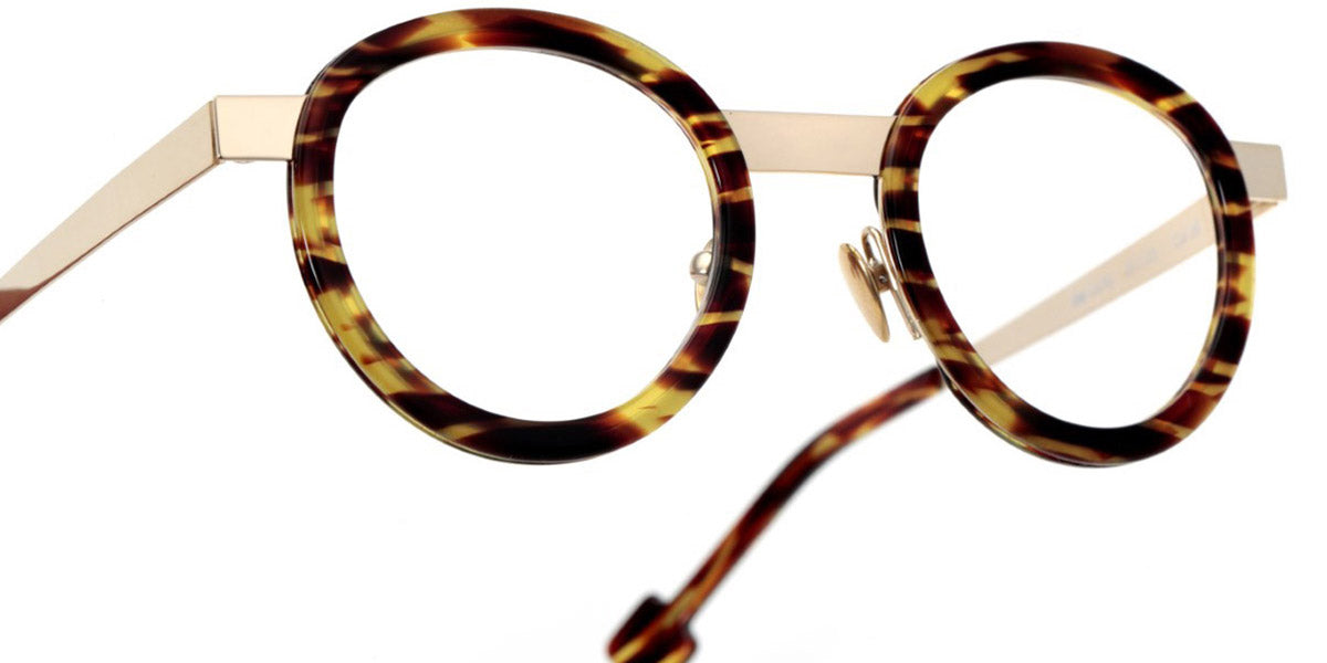 Sabine Be® Be Lucky - Shiny Veined Tortoise / Polished Pale Gold Eyeglasses