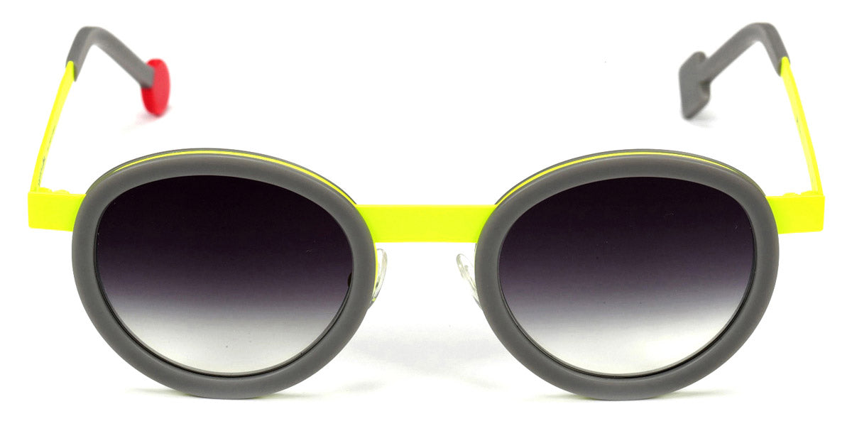 Sabine Be® Be Lucky Sun SB Be Lucky Sun 13 47 - Matte Solid Grey / Satin Neon Yellow Sunglasses