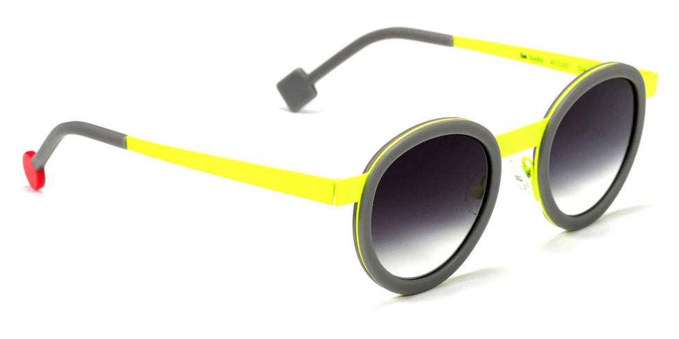 Sabine Be® Be Lucky Sun SB Be Lucky Sun 13 47 - Matte Solid Grey / Satin Neon Yellow Sunglasses