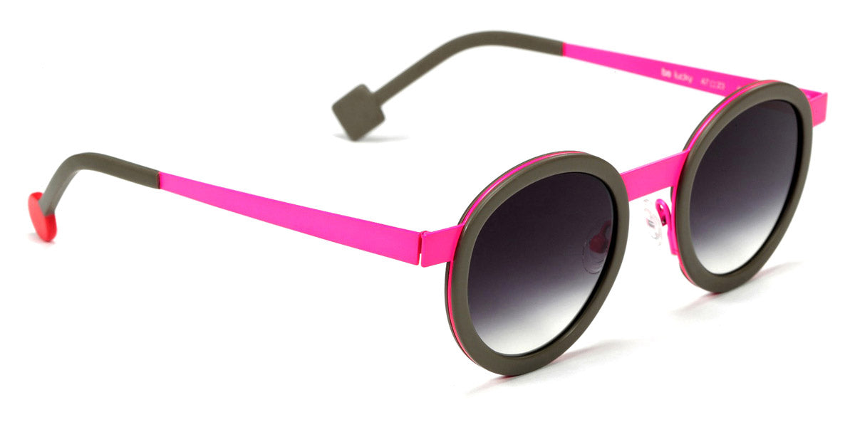 Sabine Be® Be Lucky Sun SB Be Lucky Sun 62 47 - Matte Taupe / Satin Neon Pink Sunglasses