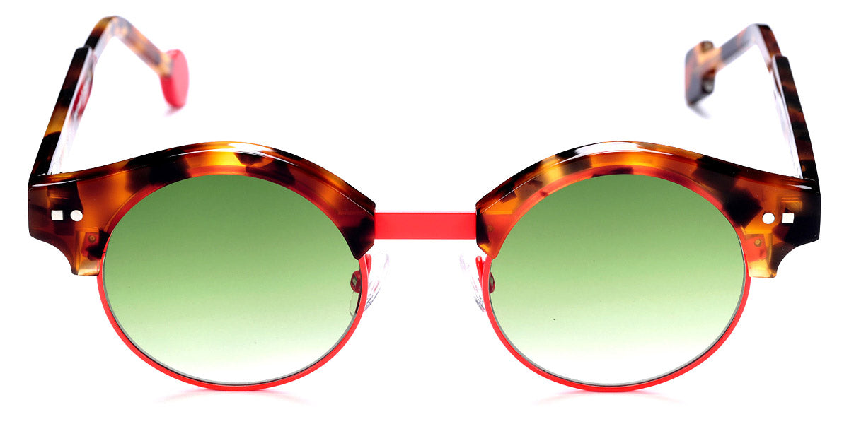 Sabine Be® Be Master Round Sun SB Be Master Round Sun 545 45 - Shiny Fawn Tortoise / Satin Neon Orange Satin Sunglasses