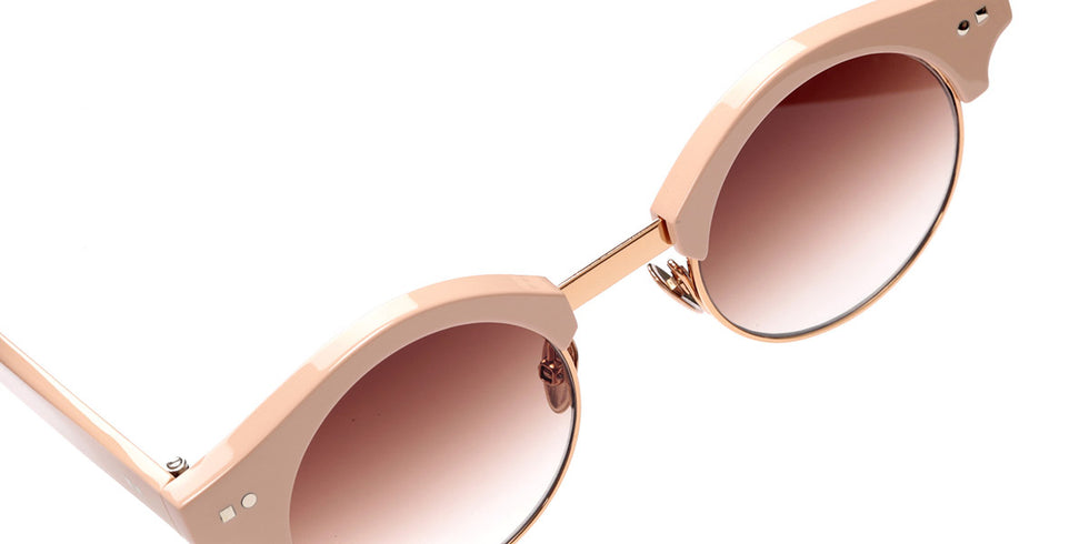 Sabine Be® Be Master Round Sun SB Be Master Round Sun 547 45 - Shiny Nude / Polished Rose Gold Sunglasses