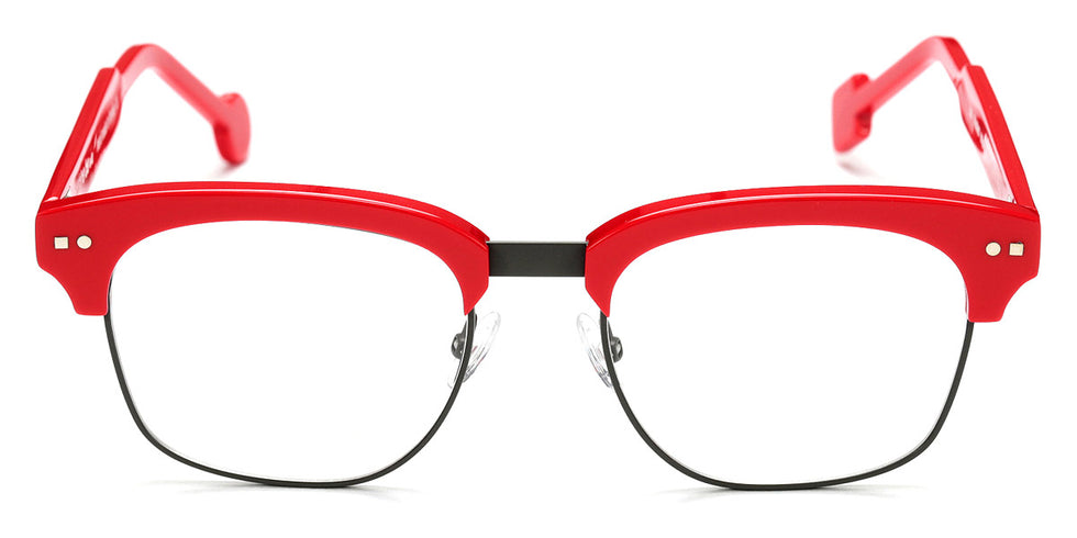 Sabine Be® Be Master Square SB Be Master Square 552 52 - Shiny Red / Satin Taupe Eyeglasses
