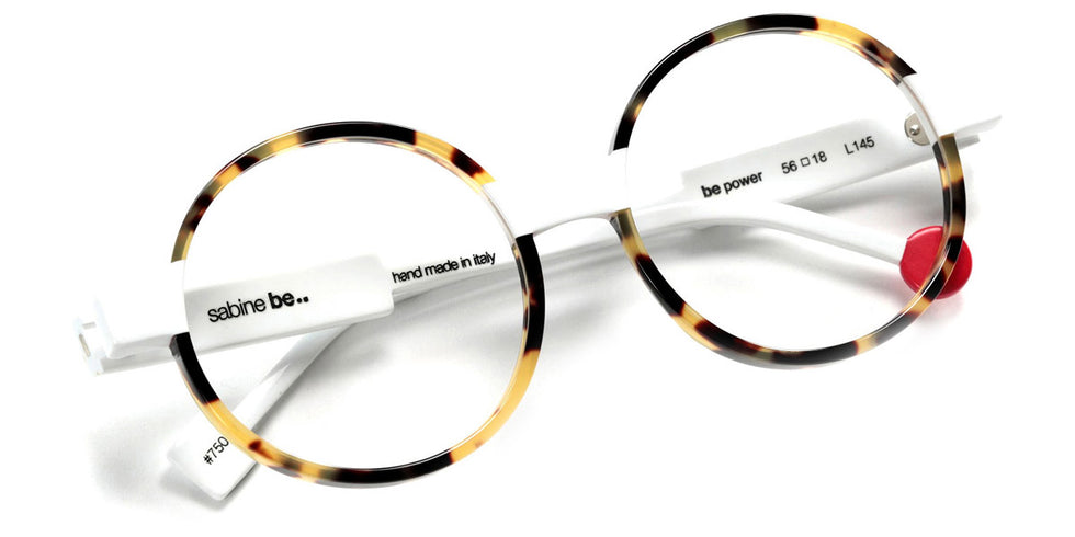 Sabine Be® Be Power SB Be Power 750 56 - Shiny Tokyo Tortoiseshell / Shiny White Eyeglasses