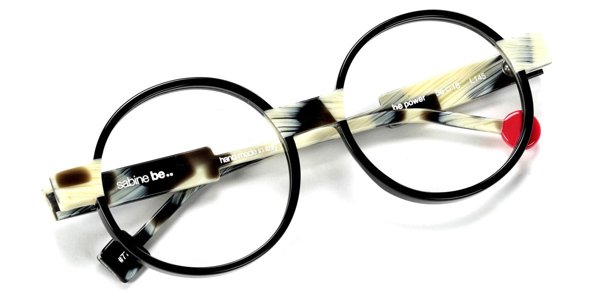 Sabine Be® Be Power SB Be Power 778 56 - Noir Brillant / Corne Brillant Eyeglasses