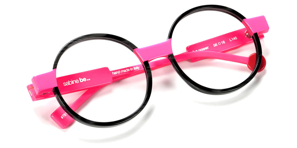 Sabine Be® Be Power SB Be Power 781 56 - Gris Fauve Brillant / Rose Fluo Brillant Eyeglasses