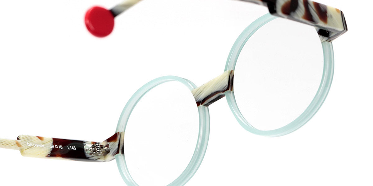 Sabine Be® Be Power SB Be Power 782 56 - Turquoise Opal Brillant / Corne Blonde Brillant Eyeglasses