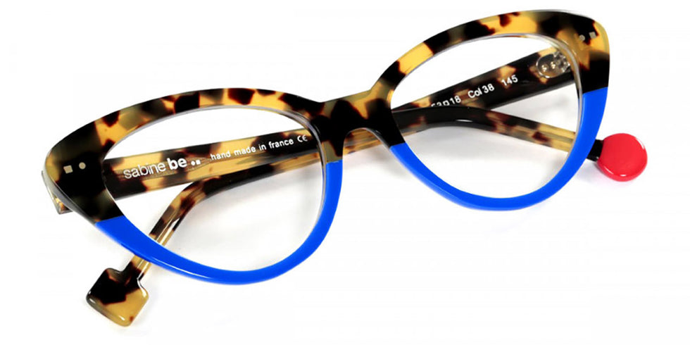 Sabine Be® Be Pretty - Shiny Fawn Tortoise / Shiny Blue Majorelle Eyeglasses