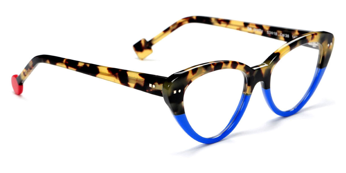 Sabine Be® Be Pretty - Shiny Fawn Tortoise / Shiny Blue Majorelle Eyeglasses