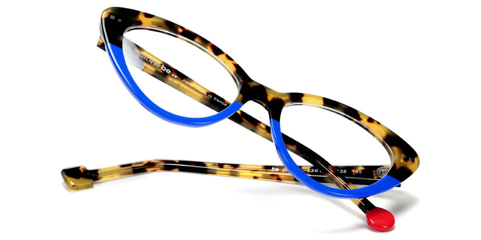 Sabine Be® Be Pretty - Shiny Fawn Tortoise / Shiny Blue Majorelle Eyeglasses