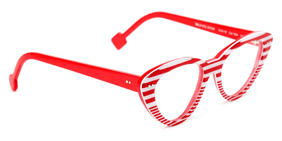 Sabine Be® Be Pretty Stripe - Shiny Red Fat Stripes / Shiny Red Slim Stripes Eyeglasses