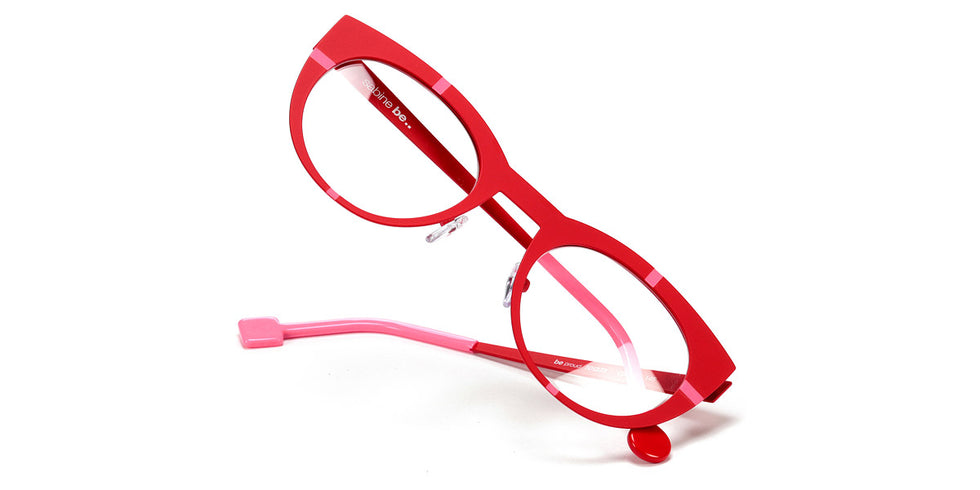 Sabine Be® Be Proud SB Be Proud 595 50 - Satin Red / Satin Neon Pink Eyeglasses