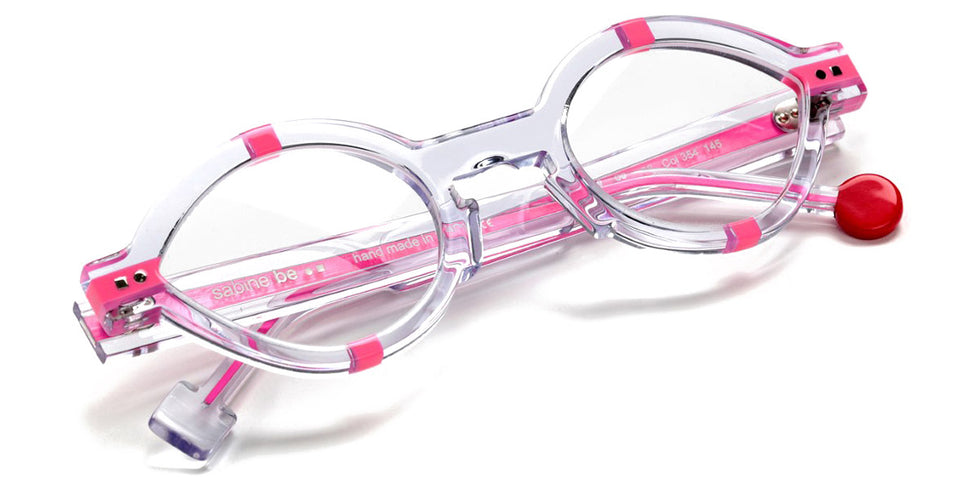 Sabine Be® Be Sexy SB Be Sexy 354 50 - Shiny Crystal / Shiny Neon Pink Eyeglasses