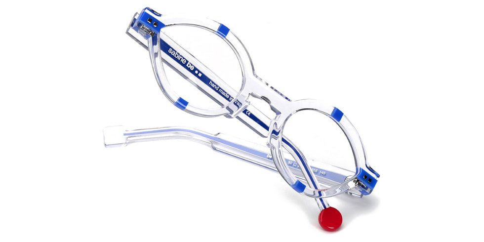 Sabine Be® Be Sexy SB Be Sexy 355 50 - Shiny Crystal / Shiny Majorelle Blue Eyeglasses