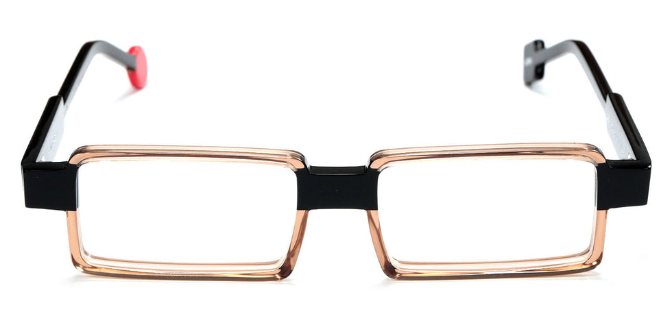 Sabine Be® Be Sharp SB Be Sharp 784 51 - Brun Translucide Brillant / Noir Brillant Eyeglasses