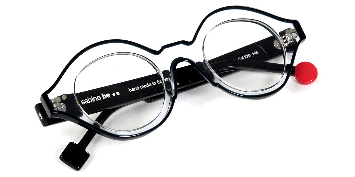Sabine Be® Be Smile Line SB Be Smile Line 226 46 - Shiny Crystal / Shiny Midnight Blue Eyeglasses
