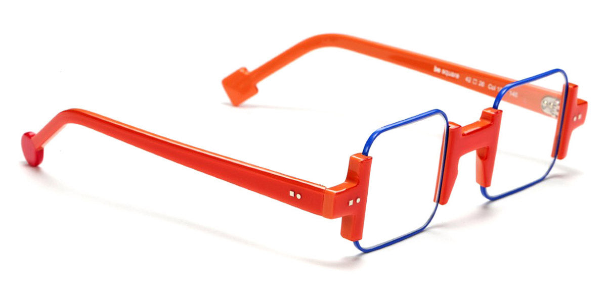 Sabine Be® Be Square - Shiny Miami Neon Orange / Satin Blue Klein Eyeglasses