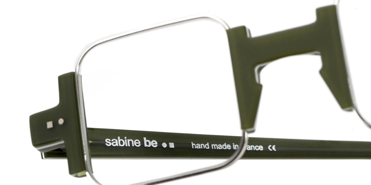 Sabine Be® Be Square SB Be Square 447 42 - Matt Light Green / Palladium Eyeglasses