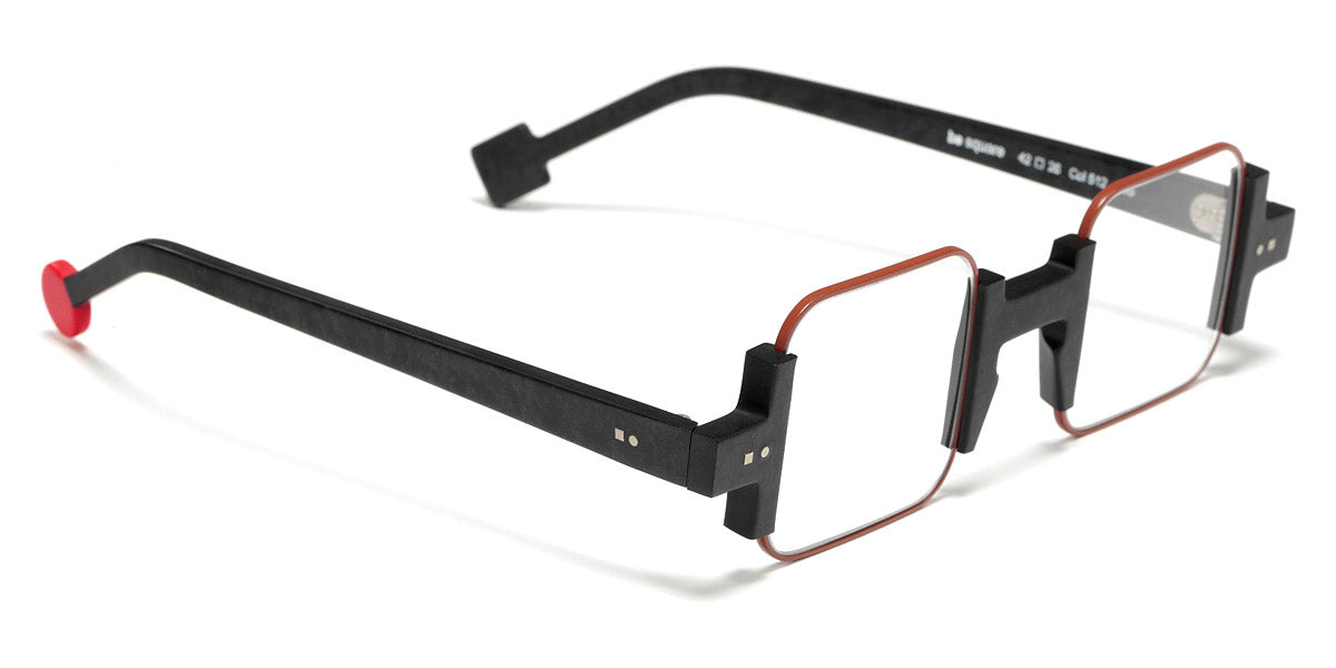 Sabine Be® Be Square SB Be Square 512 42 - Matt Marbled Slate Gray / Shiny Camel Eyeglasses