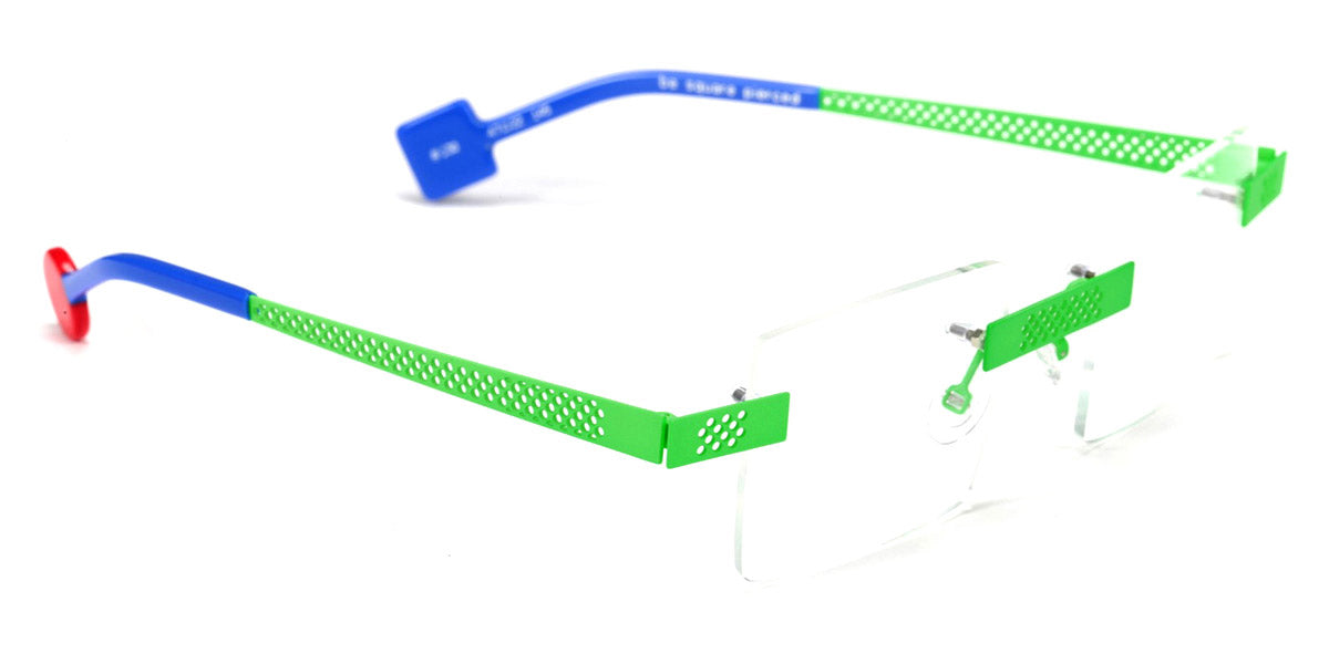 Sabine Be® Be Square Pierced SB Be Square Pierced 130 47 - Satin Neon Green Eyeglasses