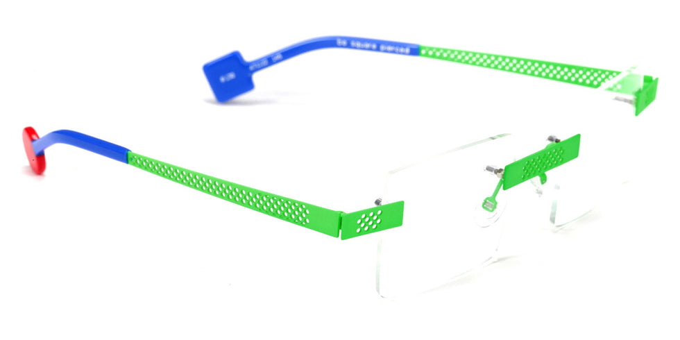 Sabine Be® Be Square Pierced SB Be Square Pierced 130 47 - Satin Neon Green Eyeglasses