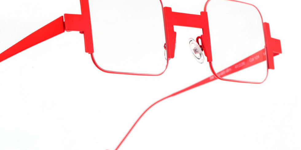 Sabine Be® Be Square Slim - Satin Neon Orange Eyeglasses
