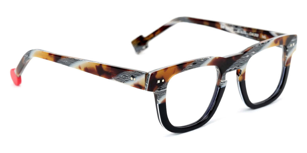 Sabine Be® Be Swag - Shiny Vintage Tortoise / Shiny Midnight Blue / White / Shiny Midnight Blue Eyeglasses
