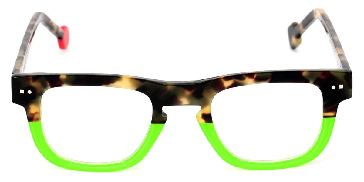Sabine Be® Be Swag - Khaki Tortoise / Shiny Neon Green Eyeglasses