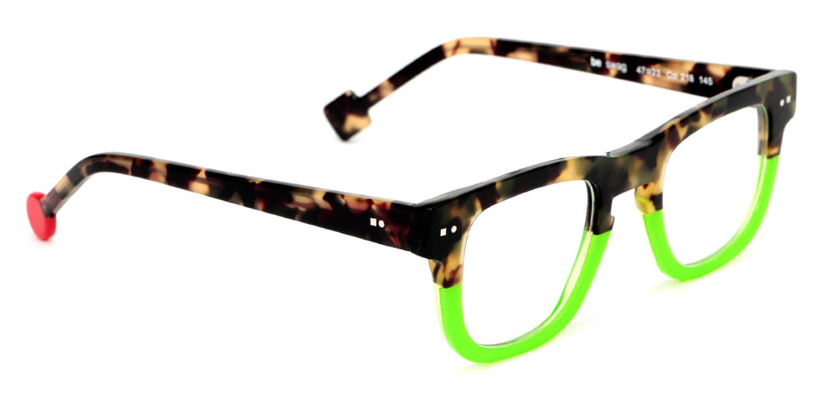 Sabine Be® Be Swag - Khaki Tortoise / Shiny Neon Green Eyeglasses