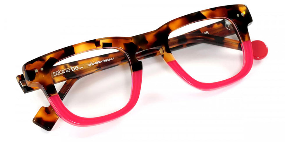 Sabine Be® Be Swag - Shiny Fawn Tortoise / Shiny Neon Pink Eyeglasses