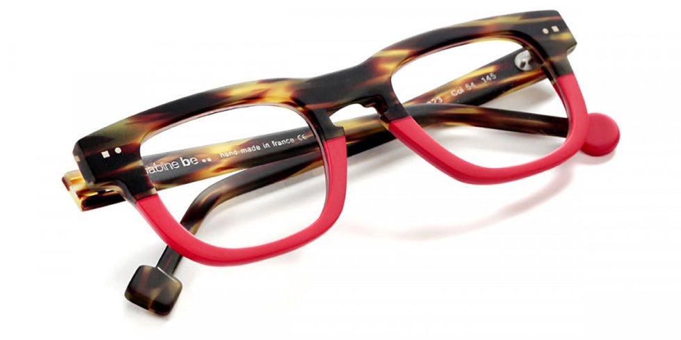 Sabine Be® Be Swag - Matte Veined Tortoise / Matte Red Eyeglasses