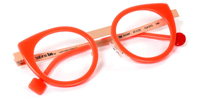 Sabine Be® Be Sweet SB Be Sweet 573 47 - Shiny Neon Orange Miami / Nude Satin Eyeglasses