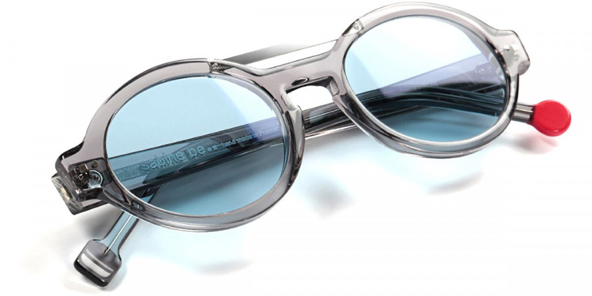 Sabine Be® Be Trendy Sun - Shiny Translucent Gray / Satin White Sunglasses