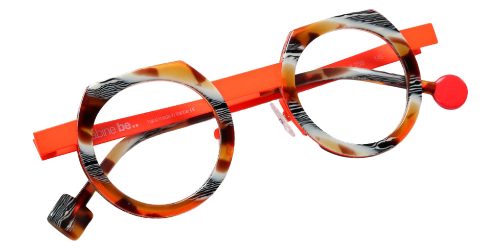 Sabine Be® Be Twist Eyeglasses - 259 Shiny Vintage Tortoise/Satin Neon Orange