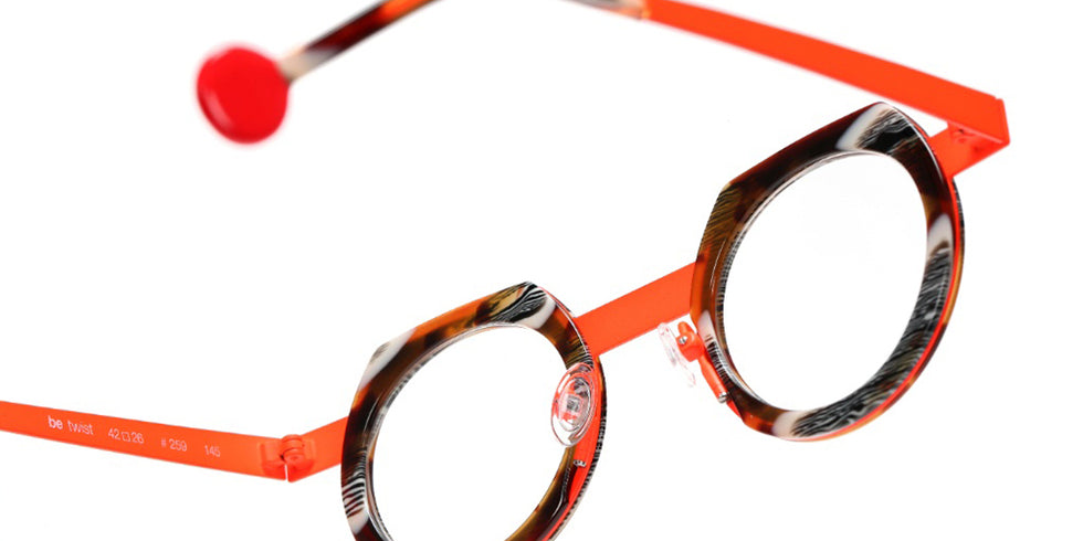 Sabine Be® Be Twist Eyeglasses - 259 Shiny Vintage Tortoise/Satin Neon Orange