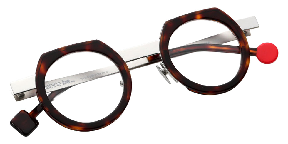 Sabine Be® Be Twist Eyeglasses - 666 Shiny Cherry Tortoiseshell/Polished Palladium