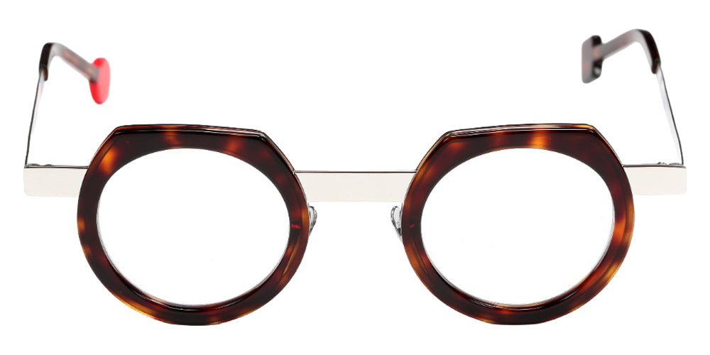 Sabine Be® Be Twist Eyeglasses - 666 Shiny Cherry Tortoiseshell/Polished Palladium