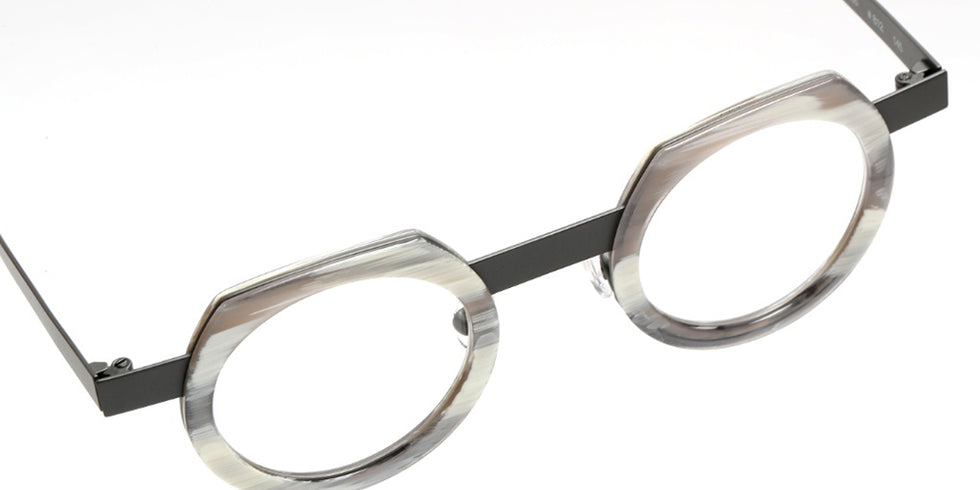 Sabine Be® Be Twist Eyeglasses - 812 Shiny Gray Horn/Dark Gray Satin