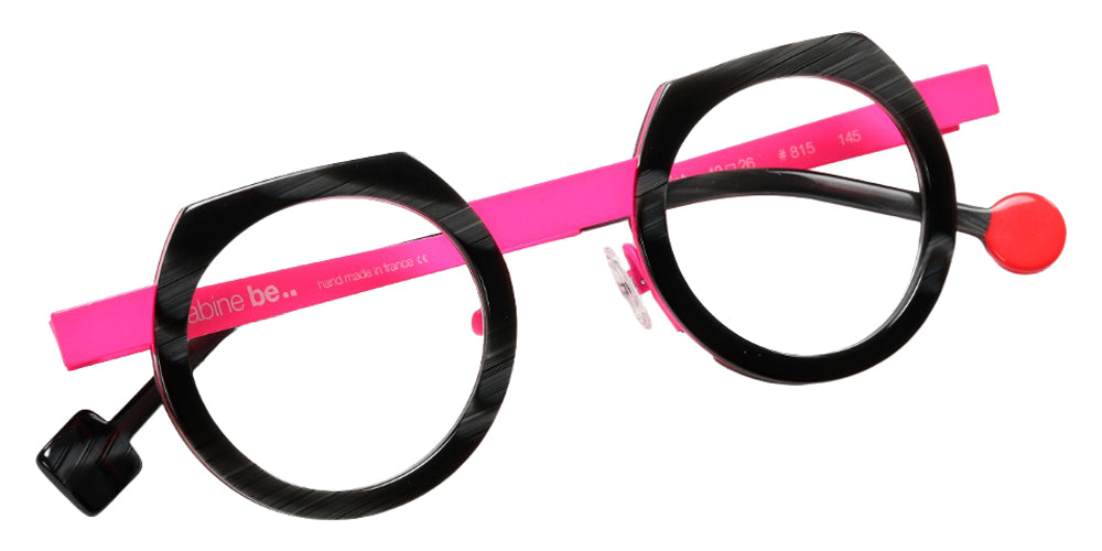 Sabine Be® Be Twist Eyeglasses - 815 Shiny Fawn Gray/Neon Pink Satin