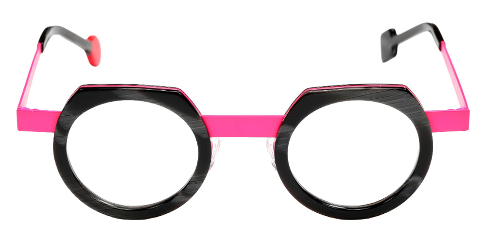 Sabine Be® Be Twist Eyeglasses - 815 Shiny Fawn Gray/Neon Pink Satin