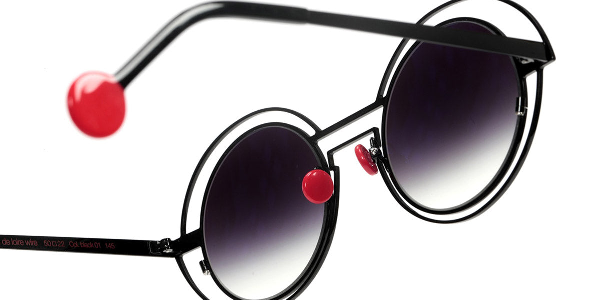 Sabine Be® Be Val De Loire Wire Sun SB Be Val De Loire Wire Sun black01 50 - Lacquered Black Sunglasses