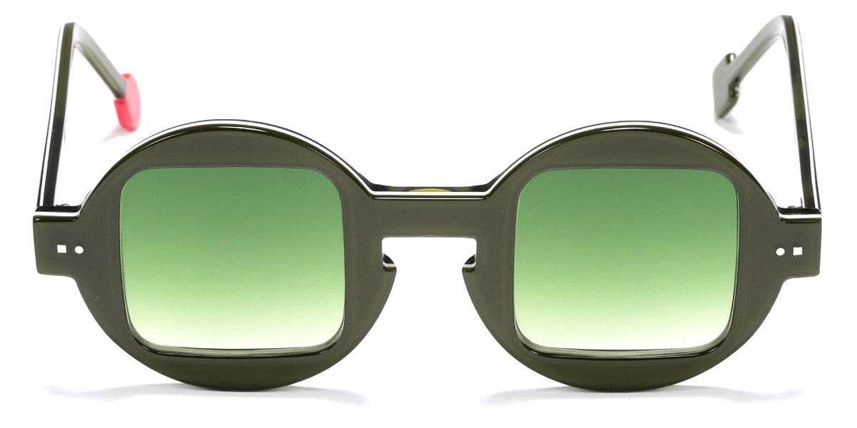 Sabine Be® Be Whaouh ! Sun SB Be Whaouh ! Sun 170 42 - Shiny Translucent Dark Green / White / Shiny Translucent Dark Green Sunglasses