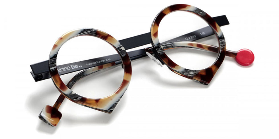 Sabine Be® Be Yang - Shiny Vintage Tortoise / Satin Shiny Navy Blue Eyeglasses