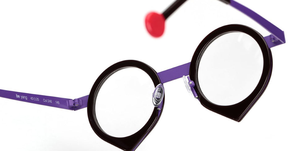 Sabine Be® Be Yang - Shiny Dark Choco / Satin Purple Eyeglasses