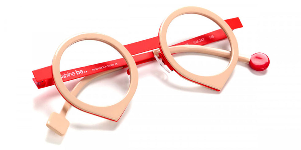Sabine Be® Be Yang - Shiny Nude / Satin Neon Orange Eyeglasses