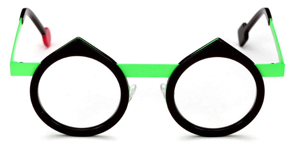 Sabine Be® Be Yin - Shiny Dark Choco / Satin Neon Green Eyeglasses
