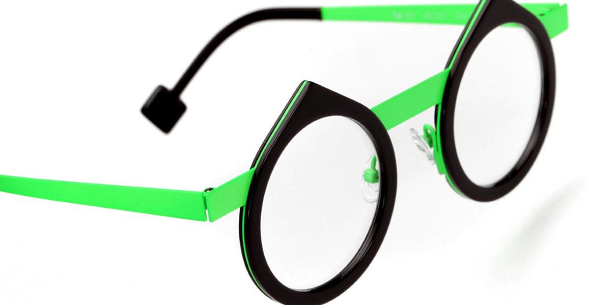 Sabine Be® Be Yin - Shiny Dark Choco / Satin Neon Green Eyeglasses