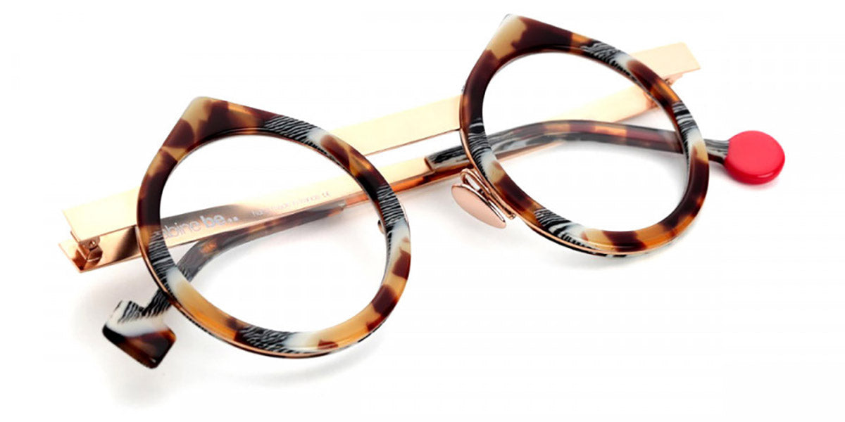 Sabine Be® Be Yin - Shiny Vintage Tortoise / Polished Rose Gold Eyeglasses