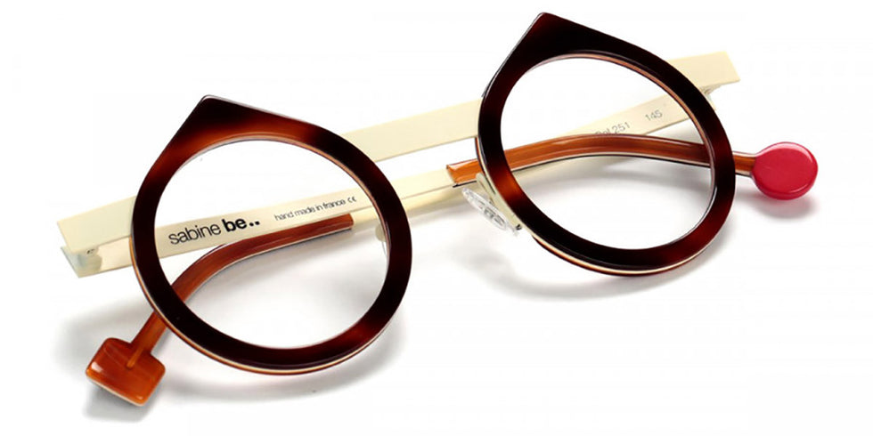 Sabine Be® Be Yin - Shiny Blonde Tortoise / Satin Ivory Eyeglasses