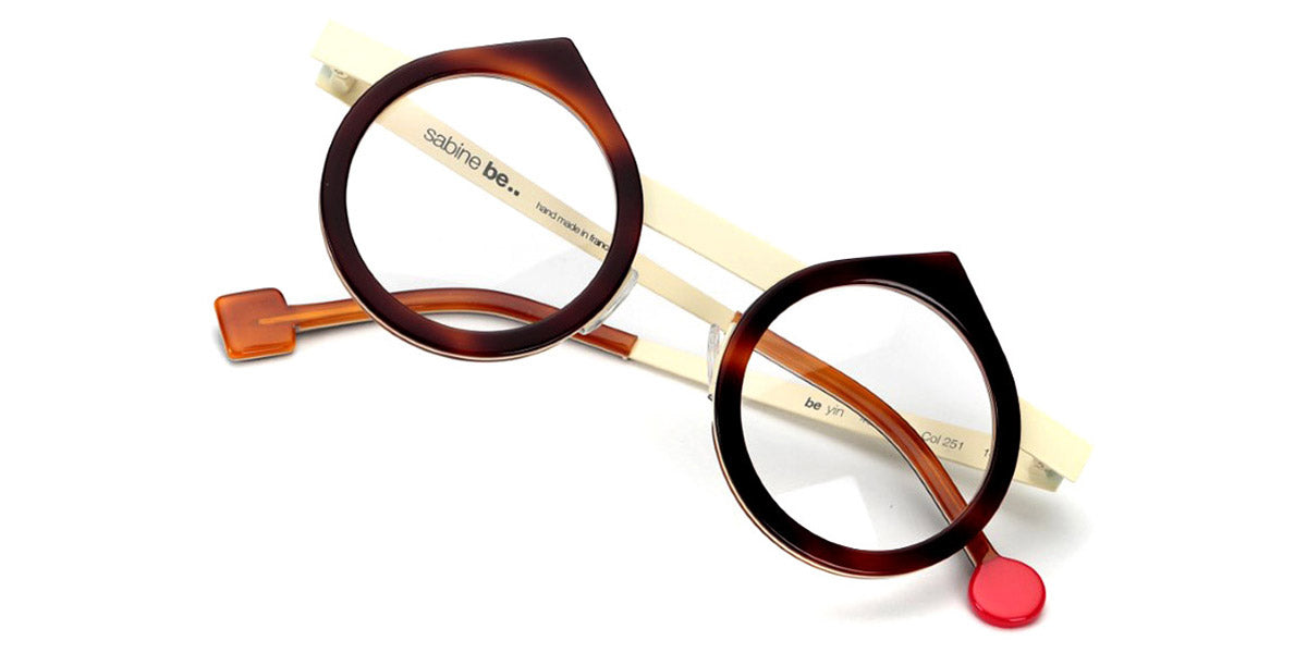 Sabine Be® Be Yin - Shiny Blonde Tortoise / Satin Ivory Eyeglasses